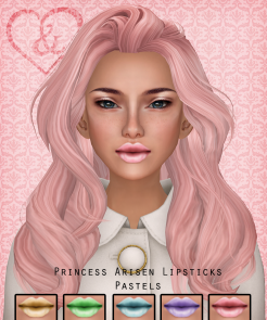Princess Arisen Pastel Lipsticks